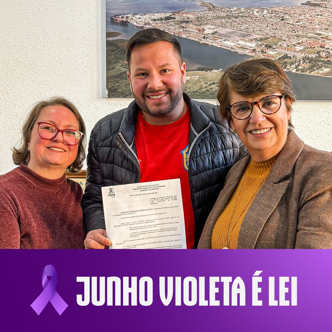 Lei sancionada: Junho Violeta agora é lei no combate à violência contra a pessoa idosa em Rio Grande